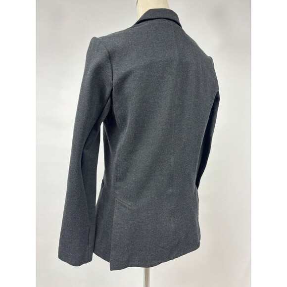 Athleta Venice Blazer Dark Heather Grey 8 Stretch Single Breasted - Picture 3 of 14